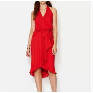 Haute Hippie Scarlet Red Backless Dress